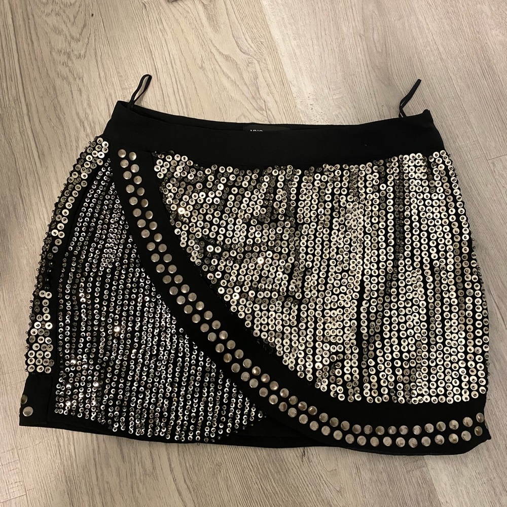Mango Sequin Sparkling Skirt